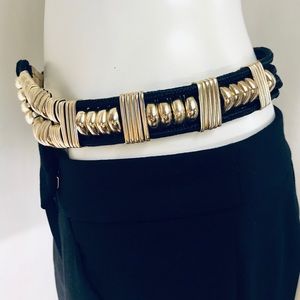 1980’s Black and Gold Embellishment Belt